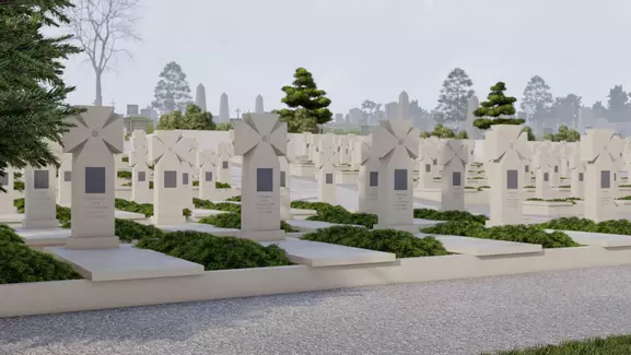 Новини Тернополя - фото з Облаштували стелу та пішохідні доріжки: який вигляд має Пантеон Героїв на Микулинецькому кладовищі