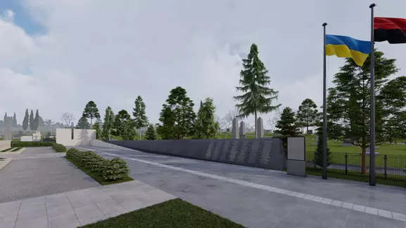 Новини Тернополя - фото з Облаштували стелу та пішохідні доріжки: який вигляд має Пантеон Героїв на Микулинецькому кладовищі