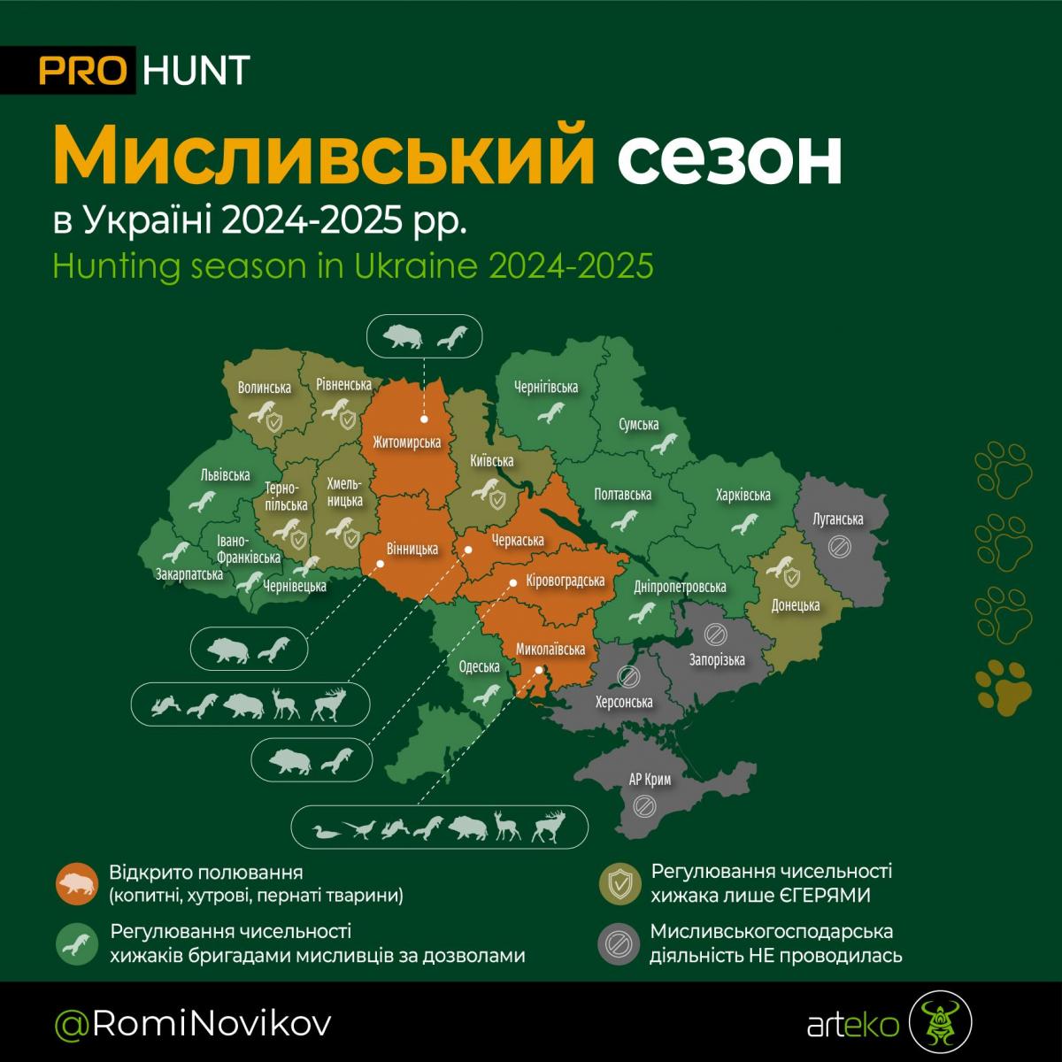 Новини Тернополя - фото з У багатьох громадах на Тернопільщині цими днями проводять відстріл хижих тварин