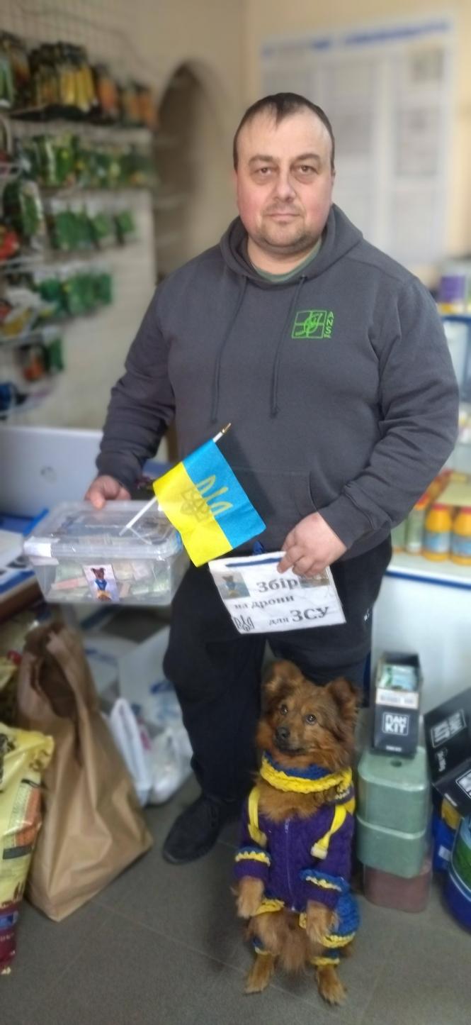 Новини Вінниці - фото з Пес Джеккі, якого отруїли, знову в строю та збирає кошти на дрони для захисників
