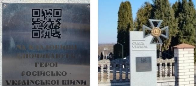 Новини Вінниці - фото з На кладовищах Вінниці з’явилися стели з QR-кодами для пошуку поховань загиблих Героїв