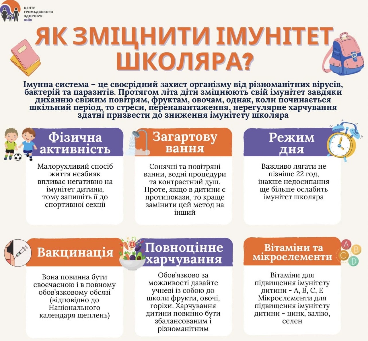 Новини Вінниці - фото з Що вказує на знижений імунітет у дітей і як його зміцнити: рекомендації дають вінницькі фахівці