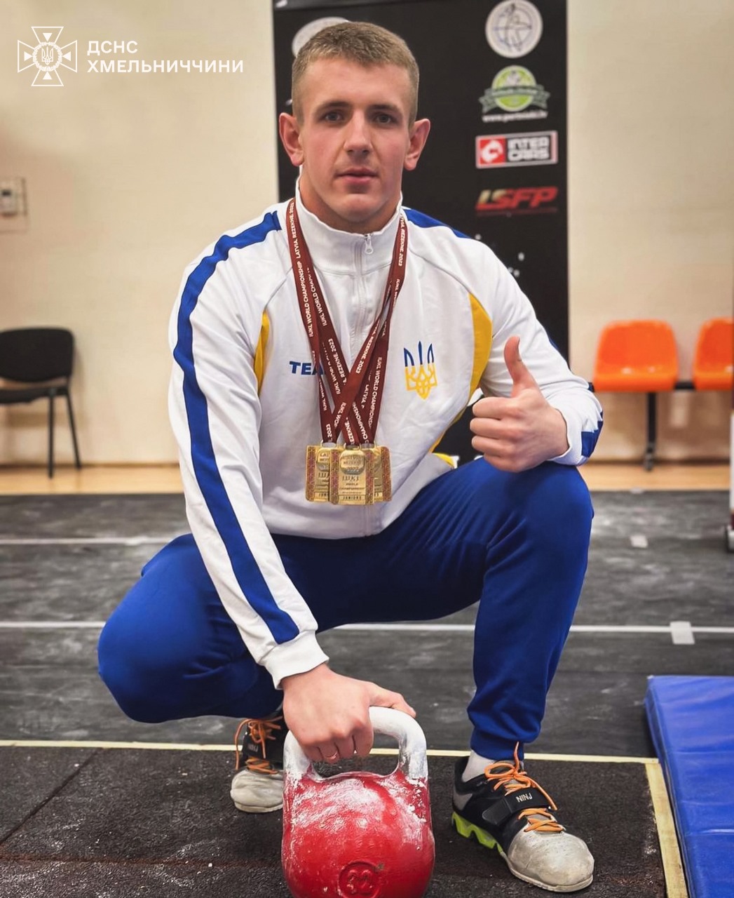 Новини Хмельницького - фото з Хмельницький рятувальник став майстром спорту України На зображенні може бути: 1 особа та текст