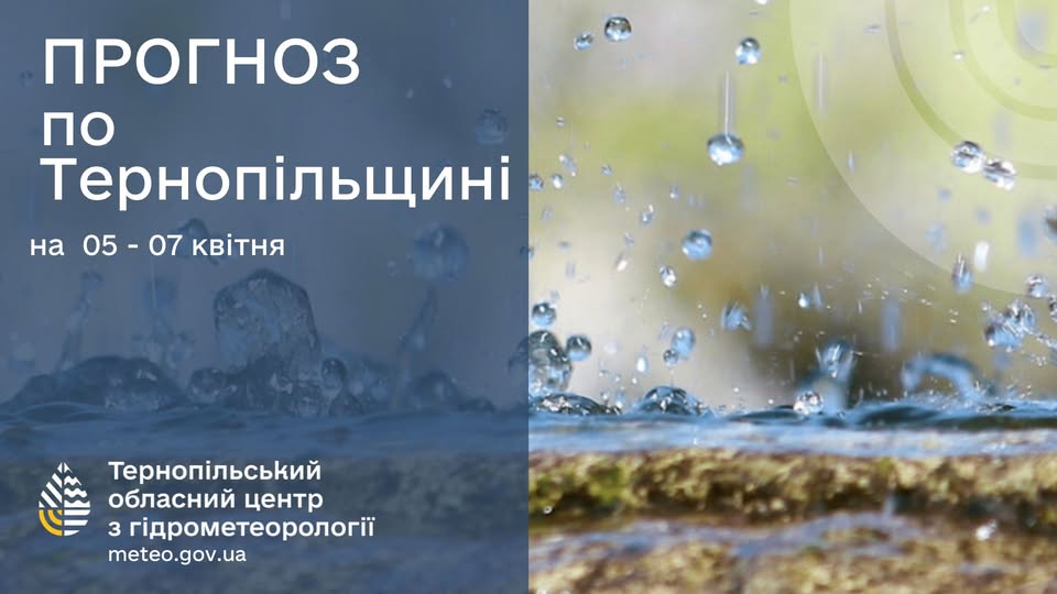 Новини Тернополя - фото з Сильні заморозки і хуртовини: на Тернопільщині різко зміниться погода На зображенні може бути: водойма та текст «ПРОГНОЗ по Терноп.льщин на 05-07 07 кв.тнЯ 05 Терноп.льський обласний центр 3 гίдрометеоролог meteo.gov.ua»