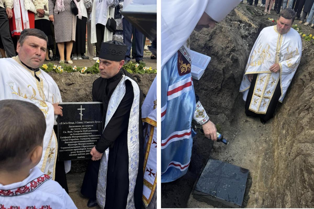 Новини Тернополя - фото з Де була руїна — знову буде храм: селяни почали відбудову згорілої церкви