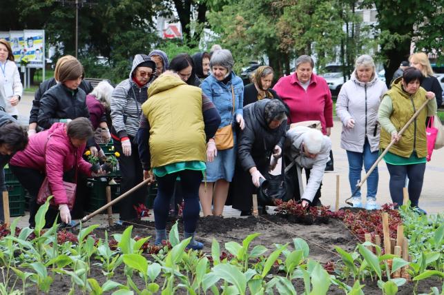 Новини Тернополя - фото з Матері полеглих Героїв висадили квіти у центрі Тернополя