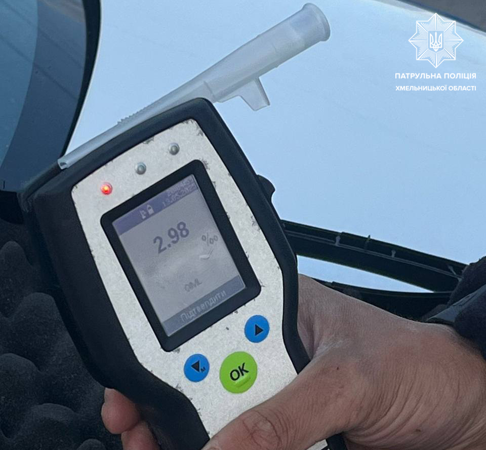 Новини Хмельницького - фото з Хмельничанина втретє за рік спіймали п'яним за кермом