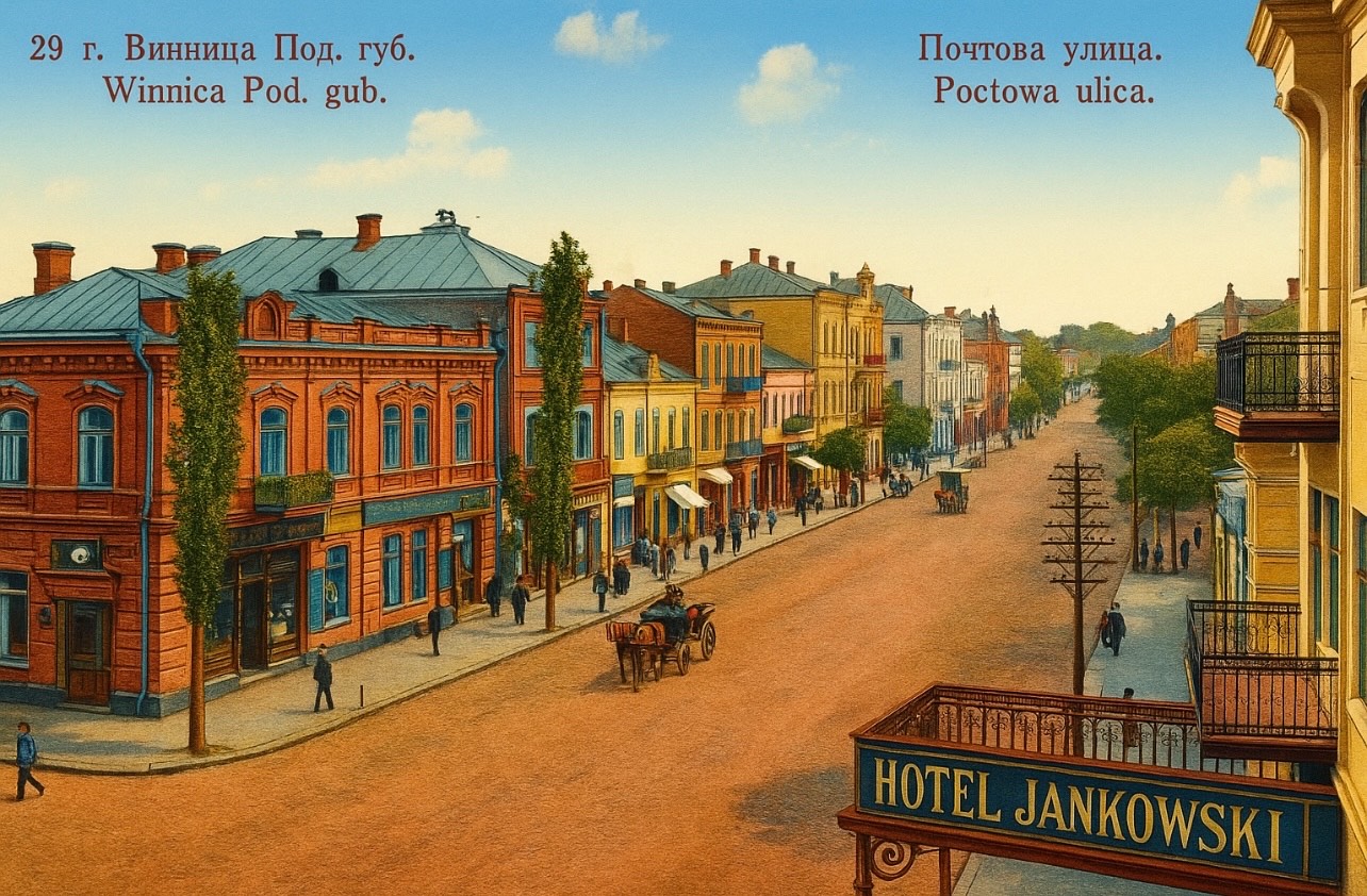 Новини Вінниці - фото з Як би виглядали старі фото вулиць Вінниці у кольорі ? Запитали у ChatGPT