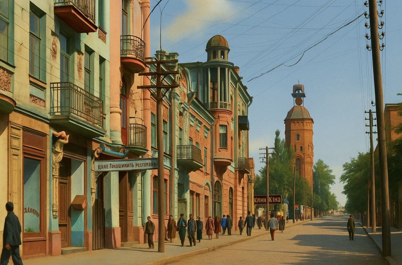 Новини Вінниці - фото з Як би виглядали старі фото вулиць Вінниці у кольорі ? Запитали у ChatGPT