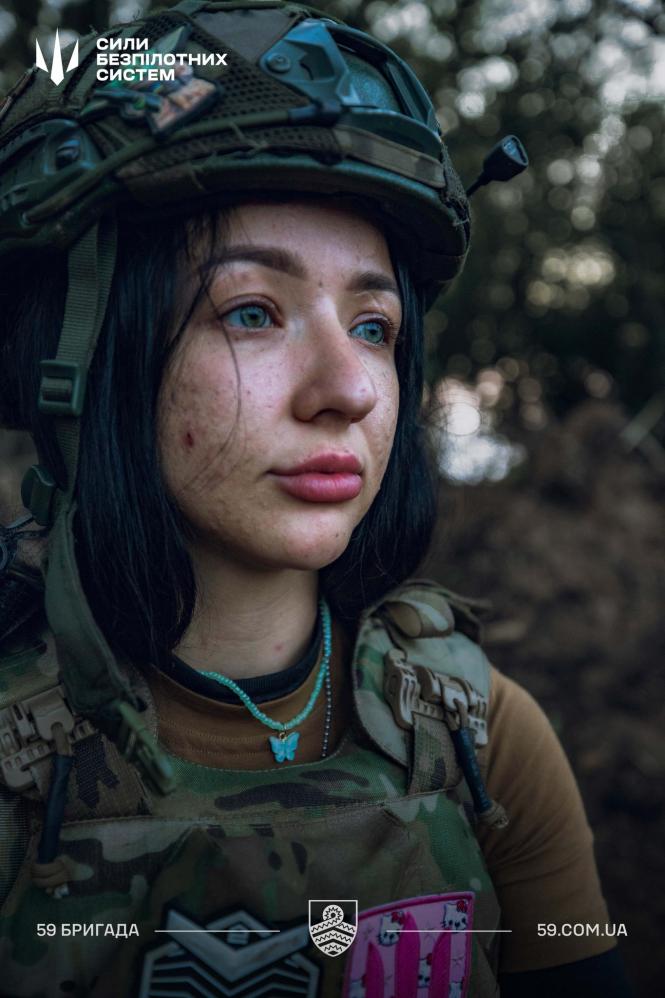 Новини Вінниці - фото з Її шрами — історія війни: 59-та бригада показала обличчя відважної пілотеси FPV-дрона