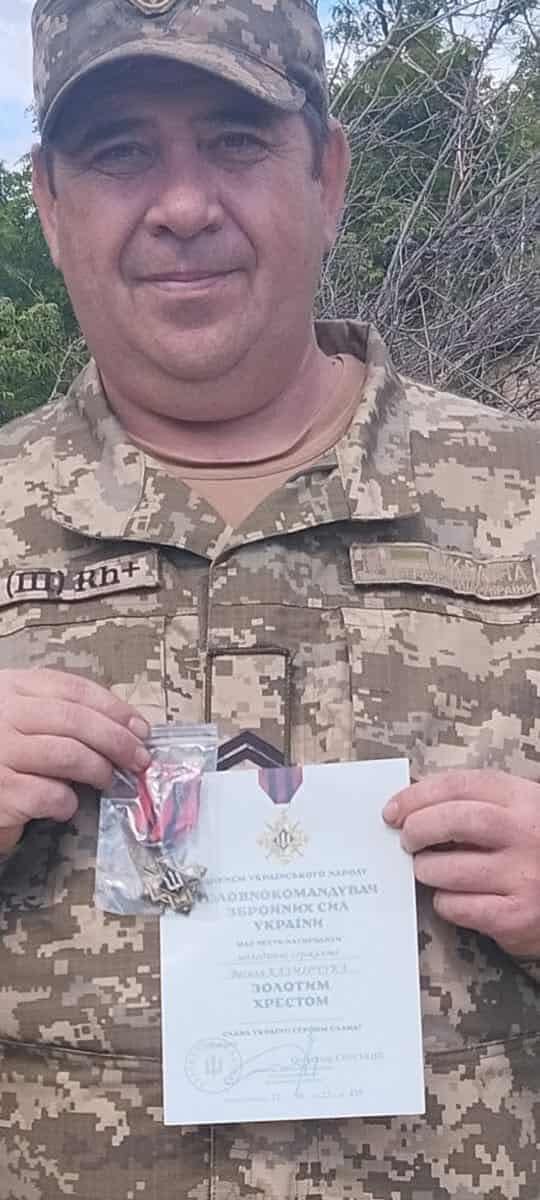 Новини Козятина - фото з Воїн Василь Казмірчук отримав високу нагороду — «Золотий хрест»