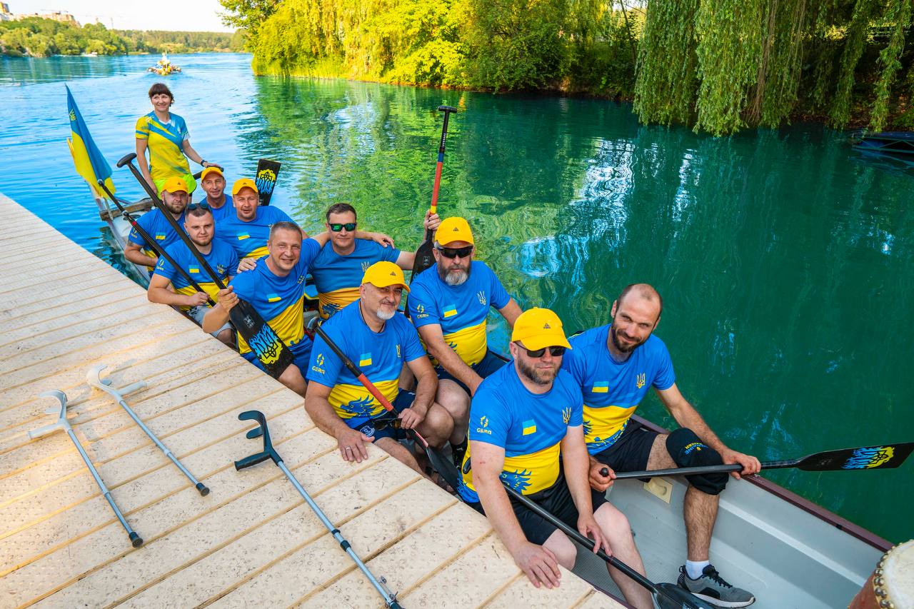 Новини Житомира - фото з Збірна ветеранів з веслування на човнах «Дракон» провела контрольне тренування перед чемпіонатом світу