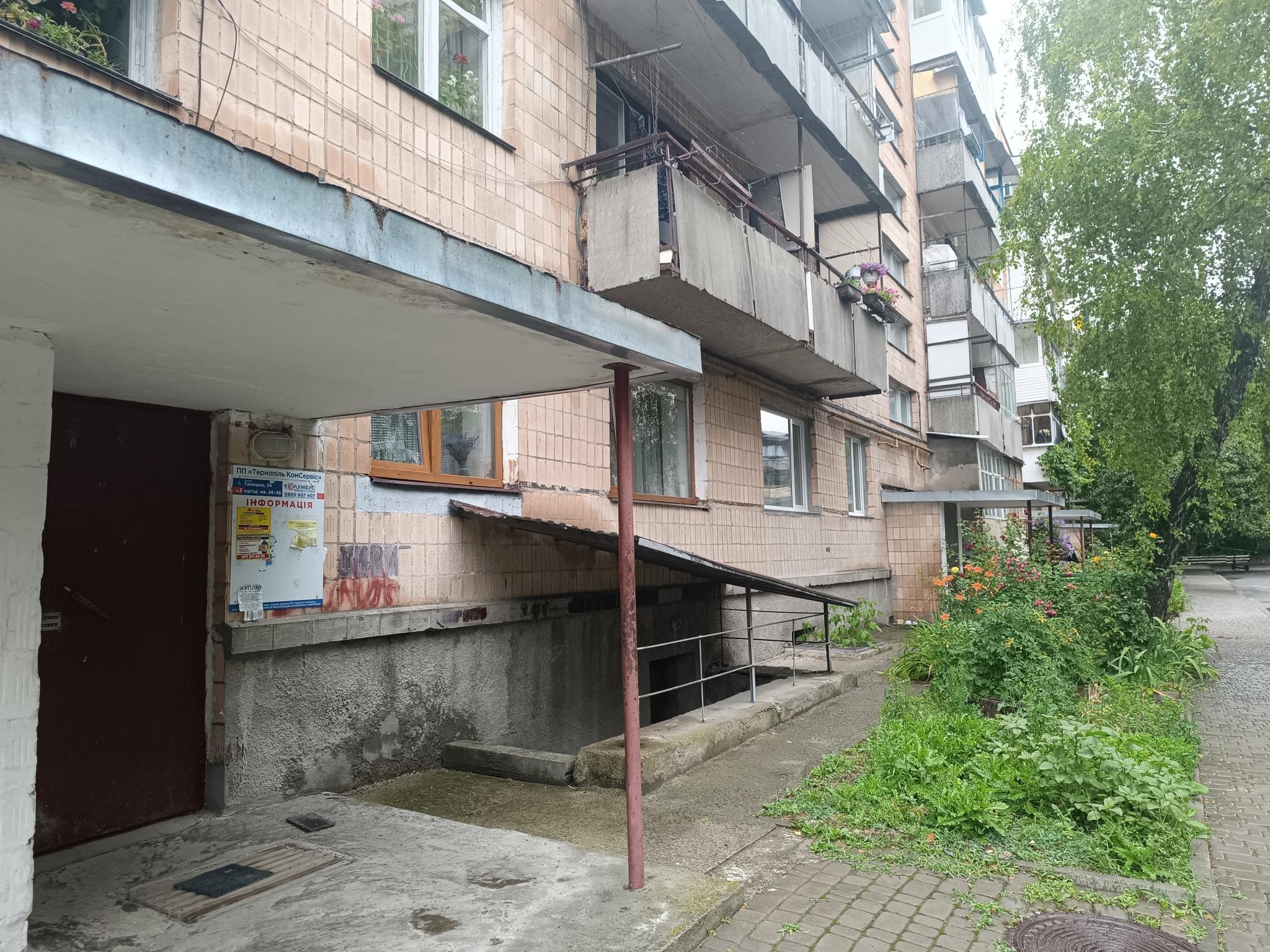 Новини Тернополя - фото з Затопило цокольні приміщення, двір перетворився на болото: наслідки підтоплення на Галицькій