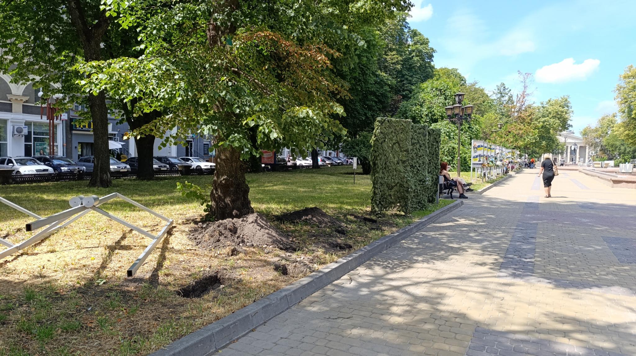 Новини Тернополя - фото з На бульварі Шевченка розширюють алею Героїв