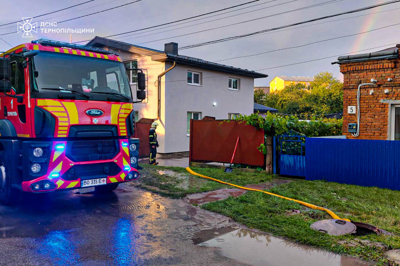 Новини Тернополя - фото з У Тернополі через зливу підтопило два приватні житлові будинки