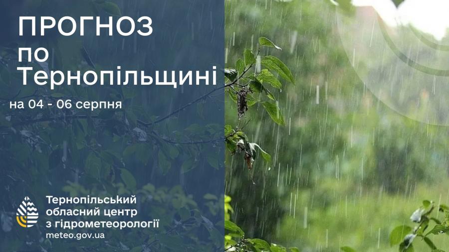 Новини Тернополя - фото з Грози і подекуди град прогнозують 4 серпня на Тернопільщині