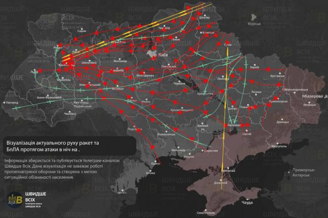 Новини Вінниці - фото з Вінниччина пережила нічну атаку: «шахеди» та ракети летіли через область
