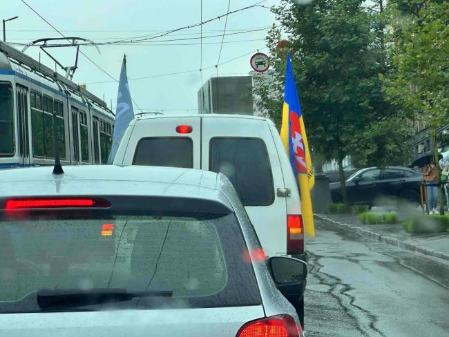 Новини Вінниці - фото з Вінниця встановила рекорд: колона з понад 400 машин проїхала містом на честь військових