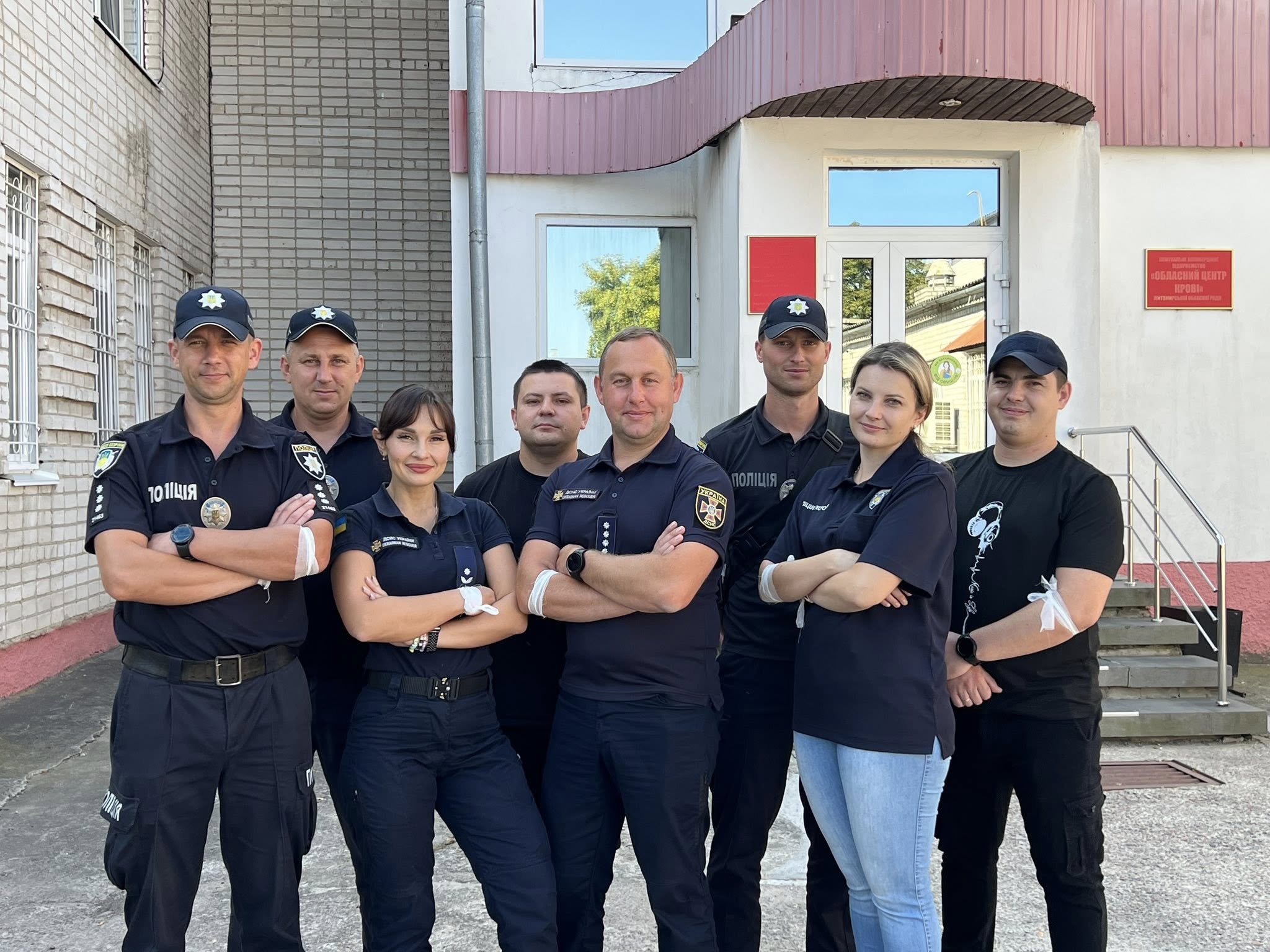 Новини Житомира - фото з Разом заради життя: поліція охорони та рятувальники Житомирщини стали донорами крові