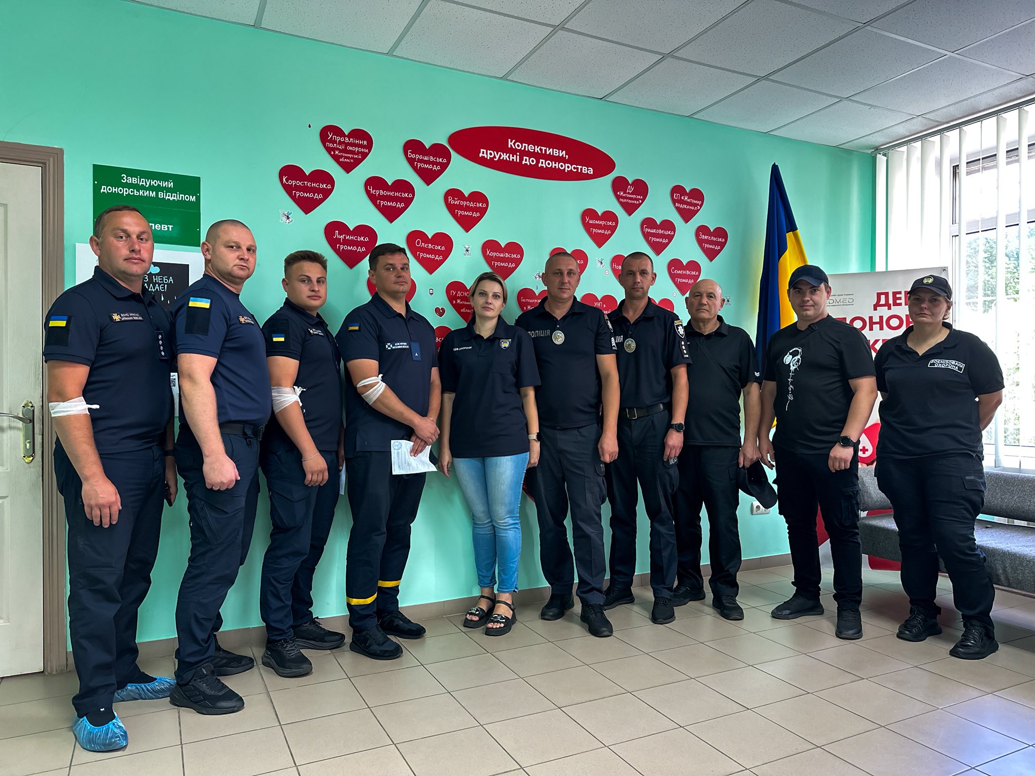 Новини Житомира - фото з Разом заради життя: поліція охорони та рятувальники Житомирщини стали донорами крові
