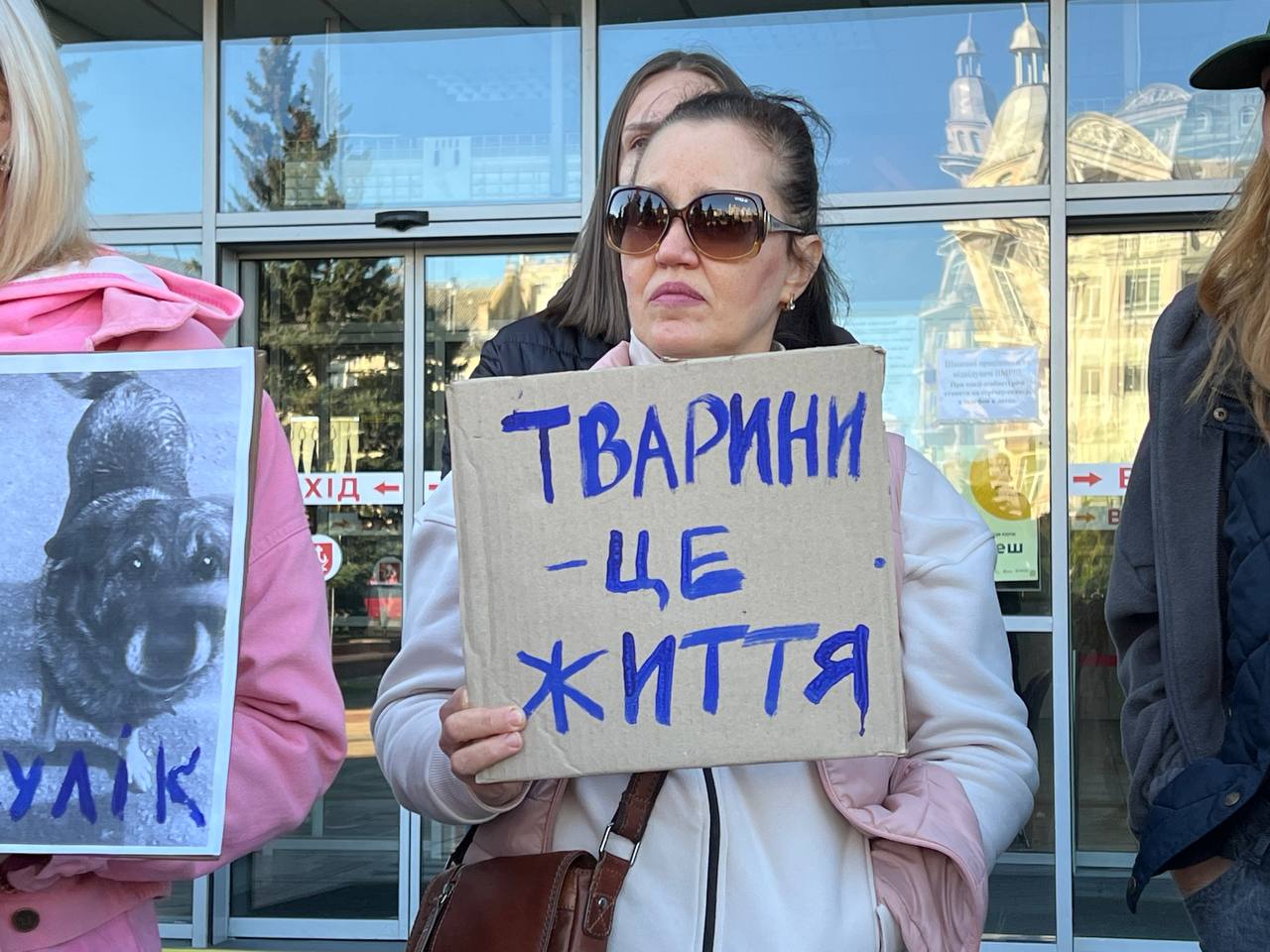 Новини Вінниці - фото з «Собак били перед смертю»: у Вінниці відбулася акція через отруєння тварин біля лікарні Пирогова
