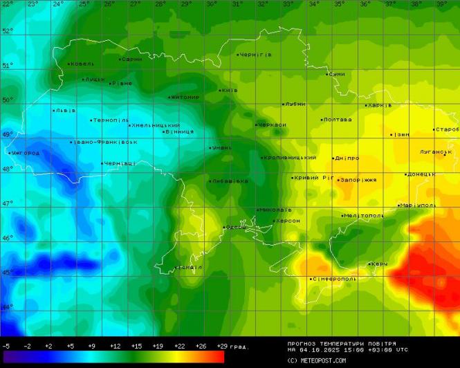 Новини Козятина - фото з Після дощів — похолодання: нічні температури впадуть до +2°C