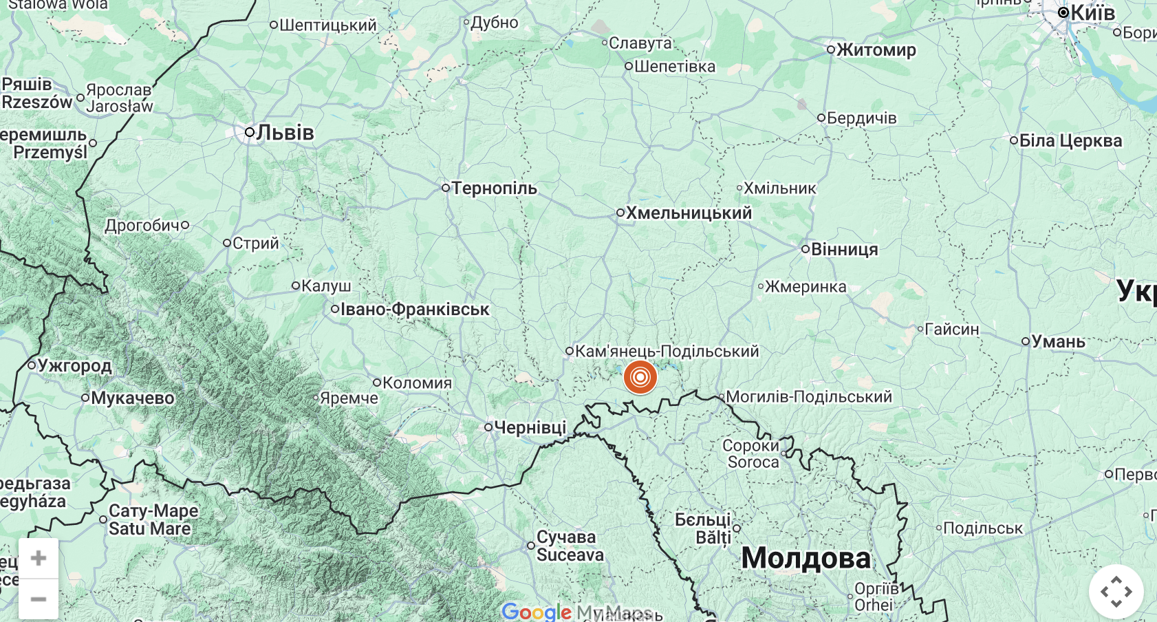 Новини Хмельницького - фото з На межі Хмельниччини та Буковини зафіксували землетрус На межі Хмельниччини та Буковини стався землетрус