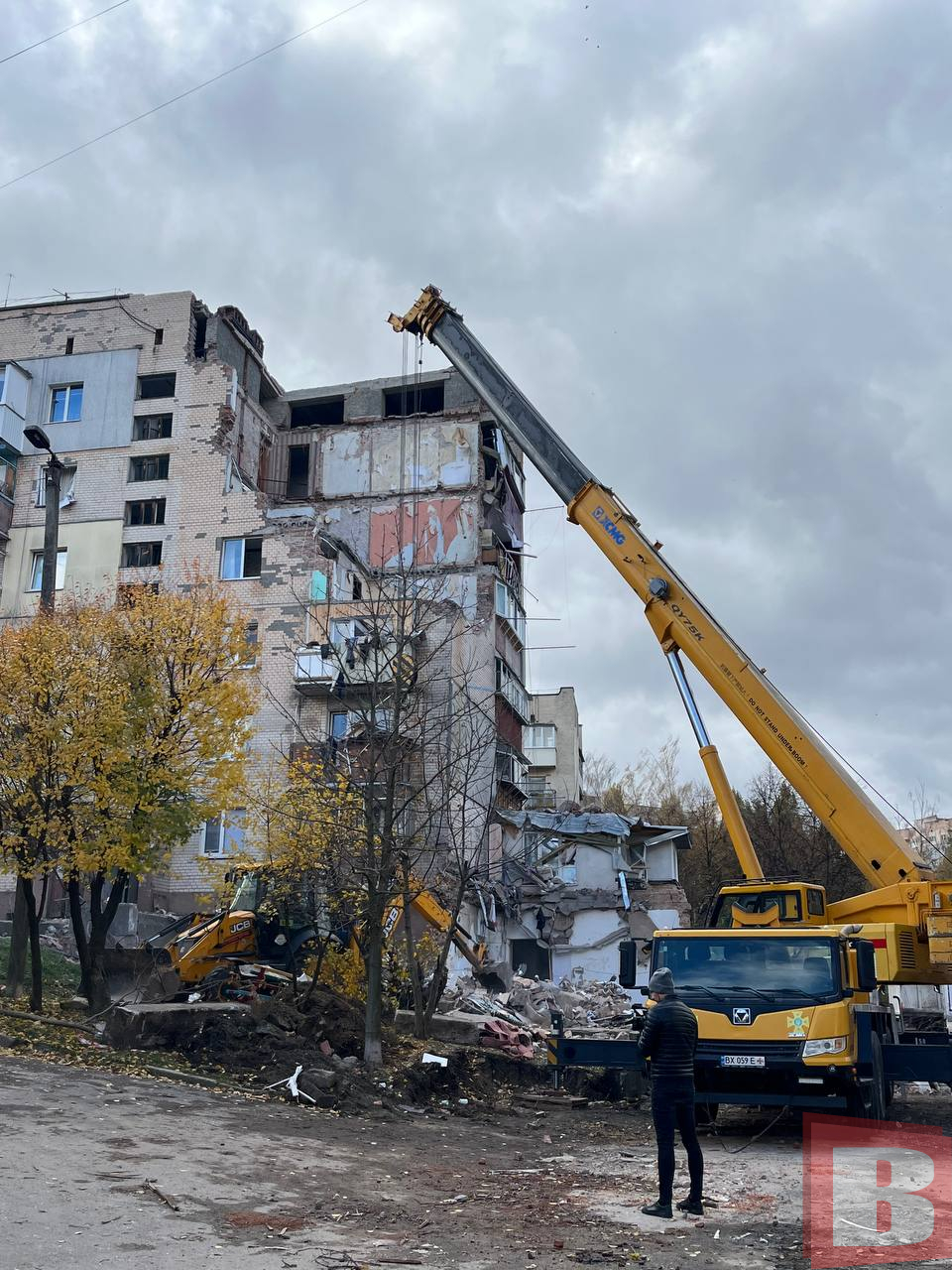 Новини Хмельницького - фото з «Кімнати немає повністю»: мешканці будинку на Тернопільській про знищене житло Будинок по вулиці Тернопільська 34/2, де стався вибух 28 жовтня 2025 року
