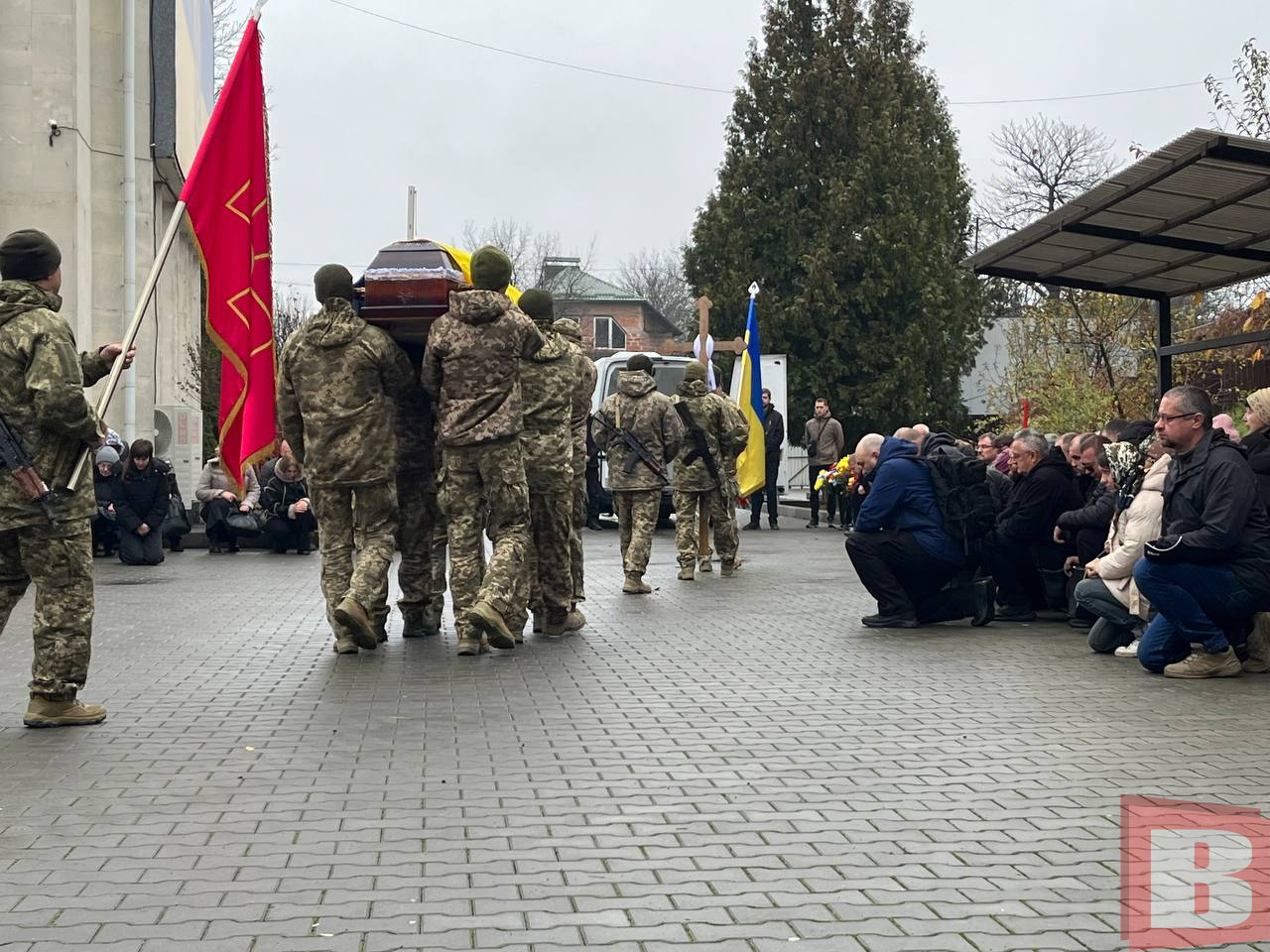 Прощання із загиблим військовослужбовцем Сергієм Пастухом