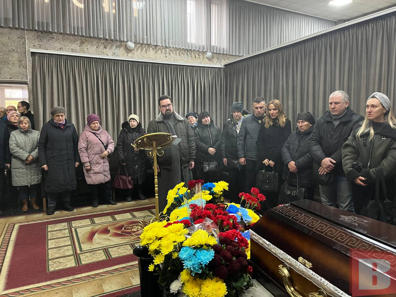 Прощання із загиблим військовослужбовцем Сергієм Пастухом