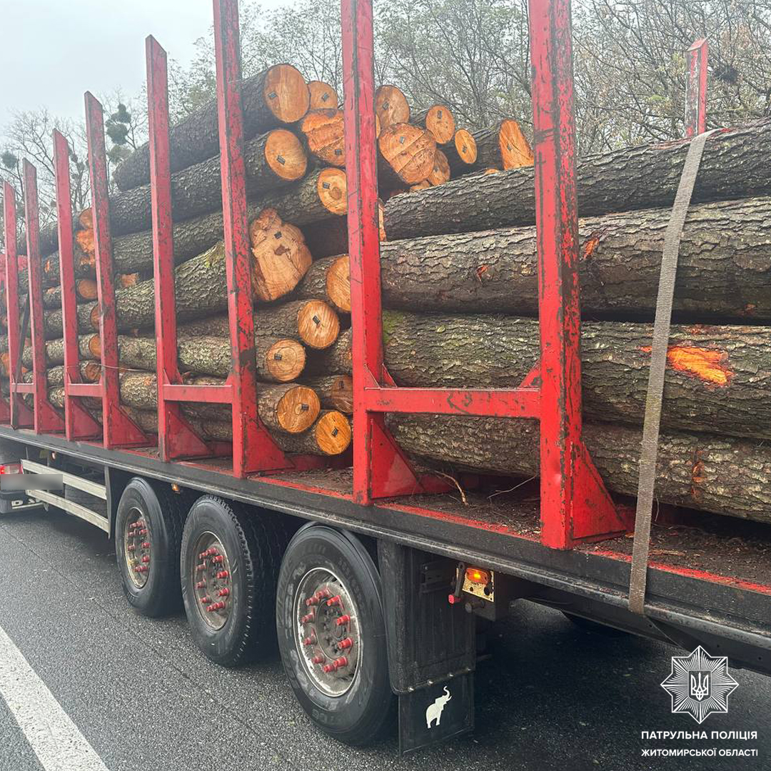 Новини Житомира - фото з За минулу добу патрульні виявили 8 випадків порушення правил перевезення лісопродукції