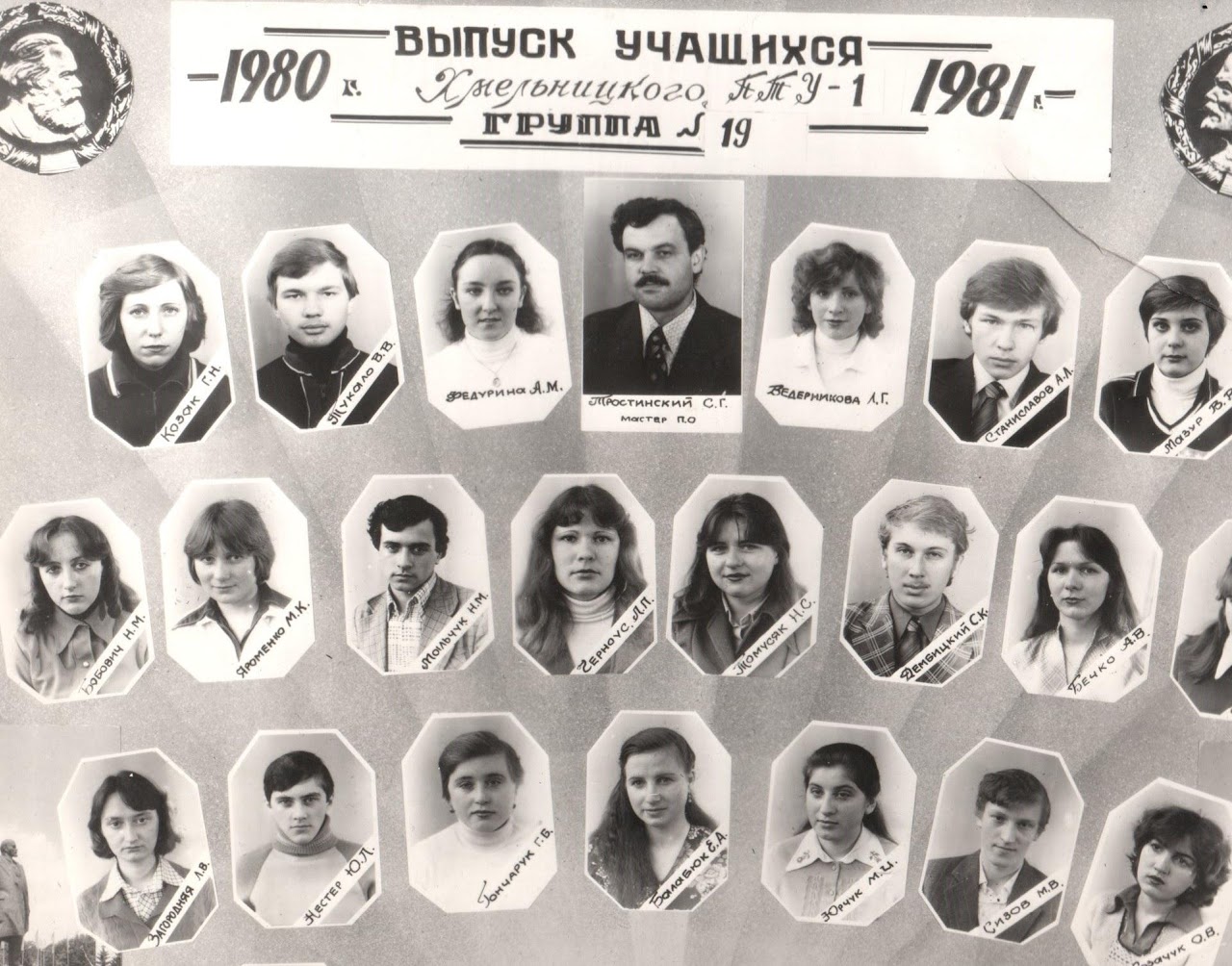 Випускники хмельницького ВПУ №11 у 1980-х