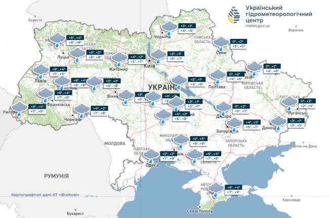 Новини Вінниці - фото з Понеділок без морозів і снігу, але погода на тижні готує сюрпризи