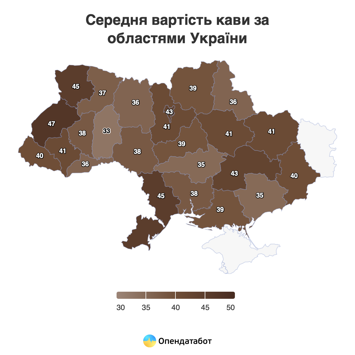 Вартість кави в Україні 