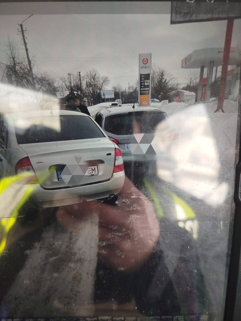 Новини Козятина - фото з ДТП у Козятині: не розминулося два легковика