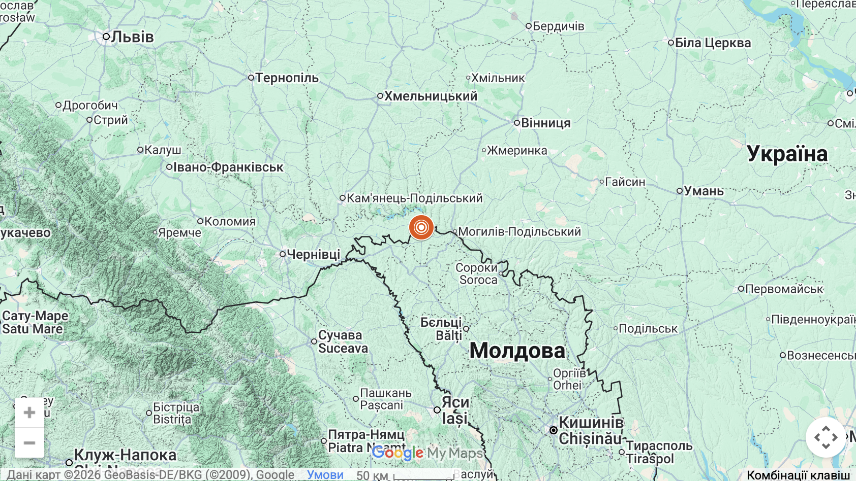 Поблизу Хмельниччини зафіксували землетрус