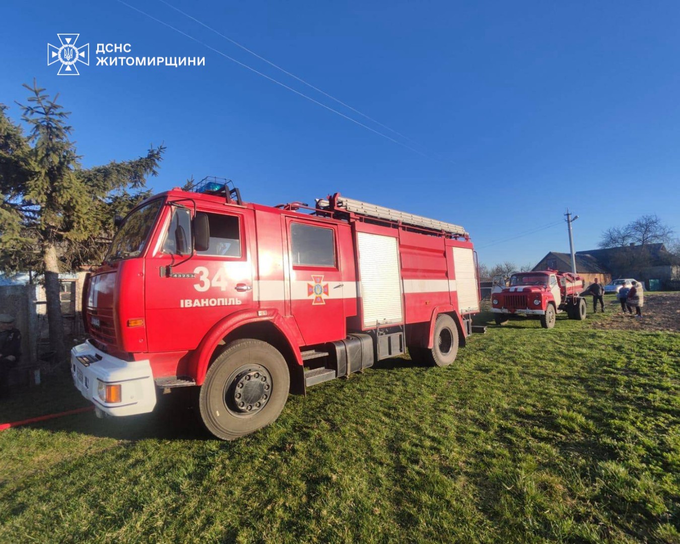 Новини Житомира - фото з У Бердичівському районі на пожежі постраждали двоє людей