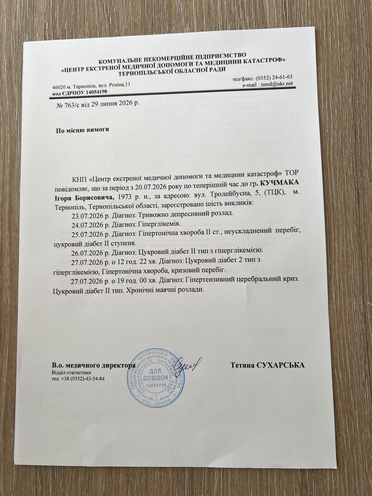 Новини Тернополя - фото з «Брата з відстрочкою возять між ТЦК, а йому стає гірше. У лікарню не дають забрати»