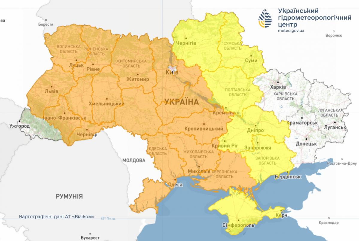 Новини Житомира - фото з На Житомирщині знову очікуються заморозки: оголошено помаранчевий рівень небезпеки