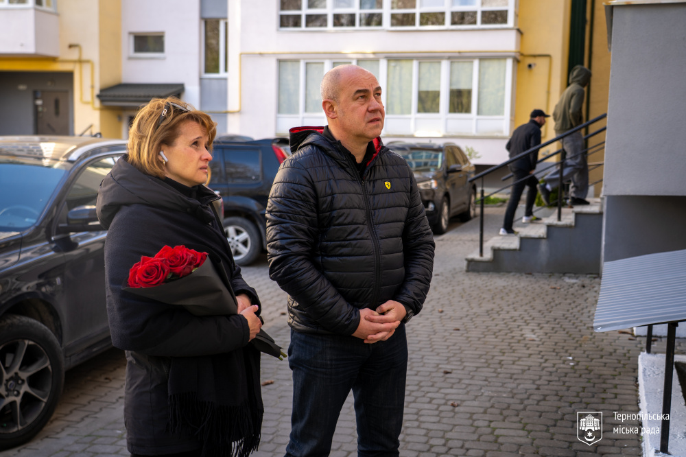 На Тернопільській освятили меморіальну дошку Герою Андрію Гевку