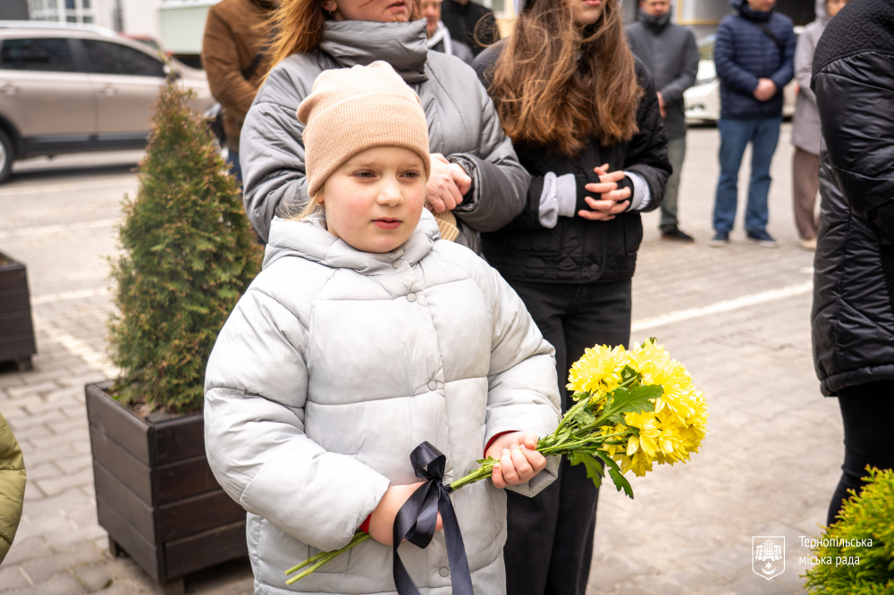 На Тернопільській освятили меморіальну дошку Герою Андрію Гевку