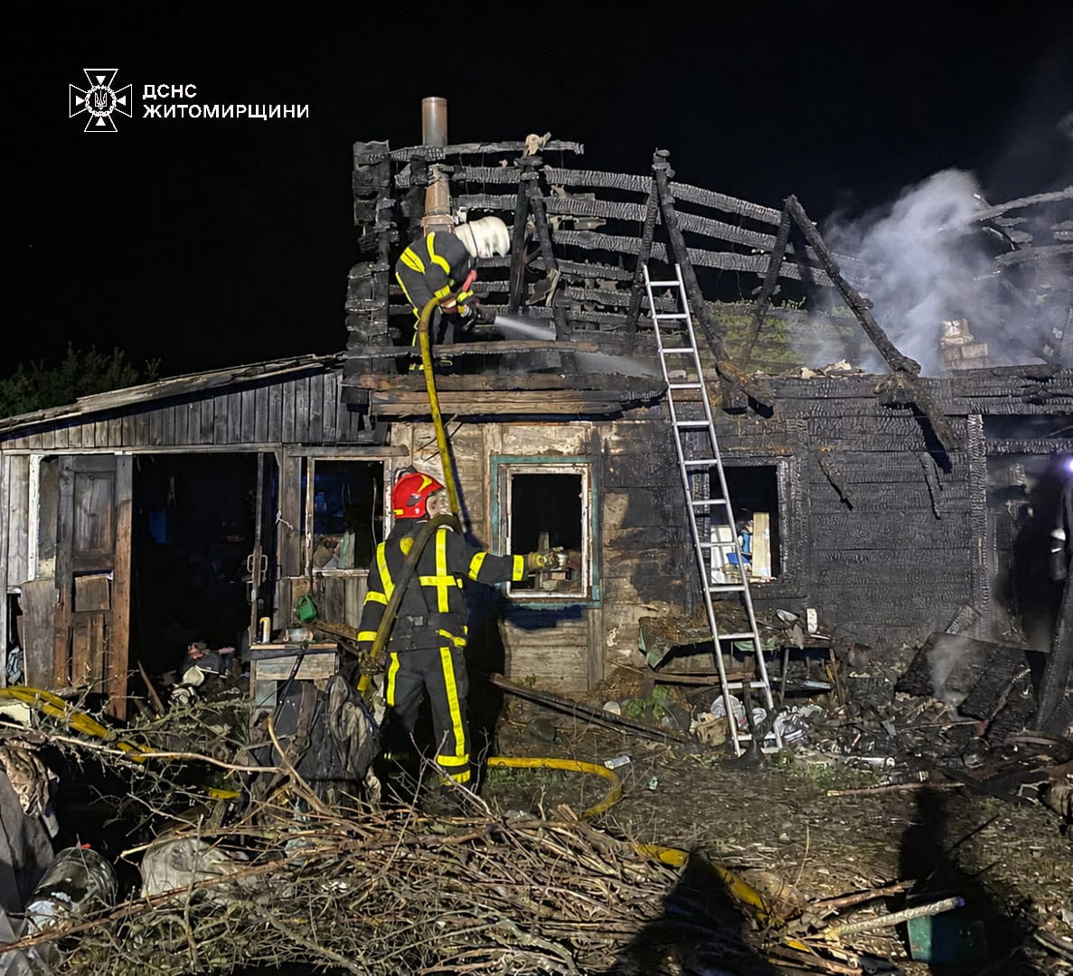 Новини Житомира - фото з На пожежі в с. Клітище Житомирського району травмувався чоловік