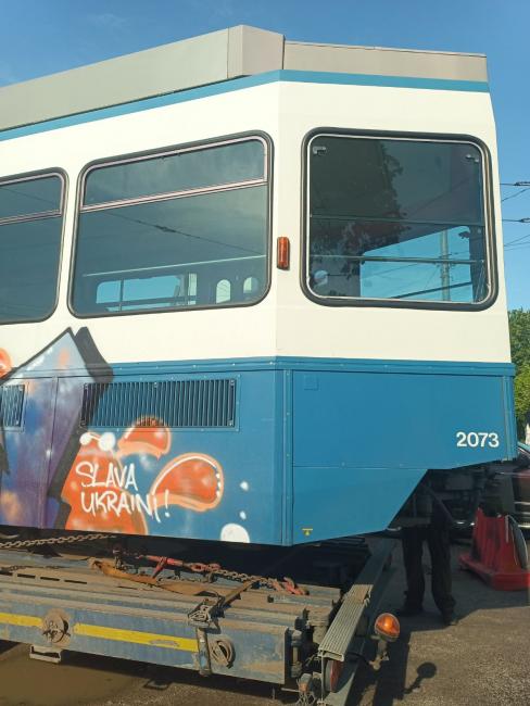 Новини Вінниці - фото з Трамвайний парк Вінниці поповнили ще три вагони Tram 2000 зі Швейцарії