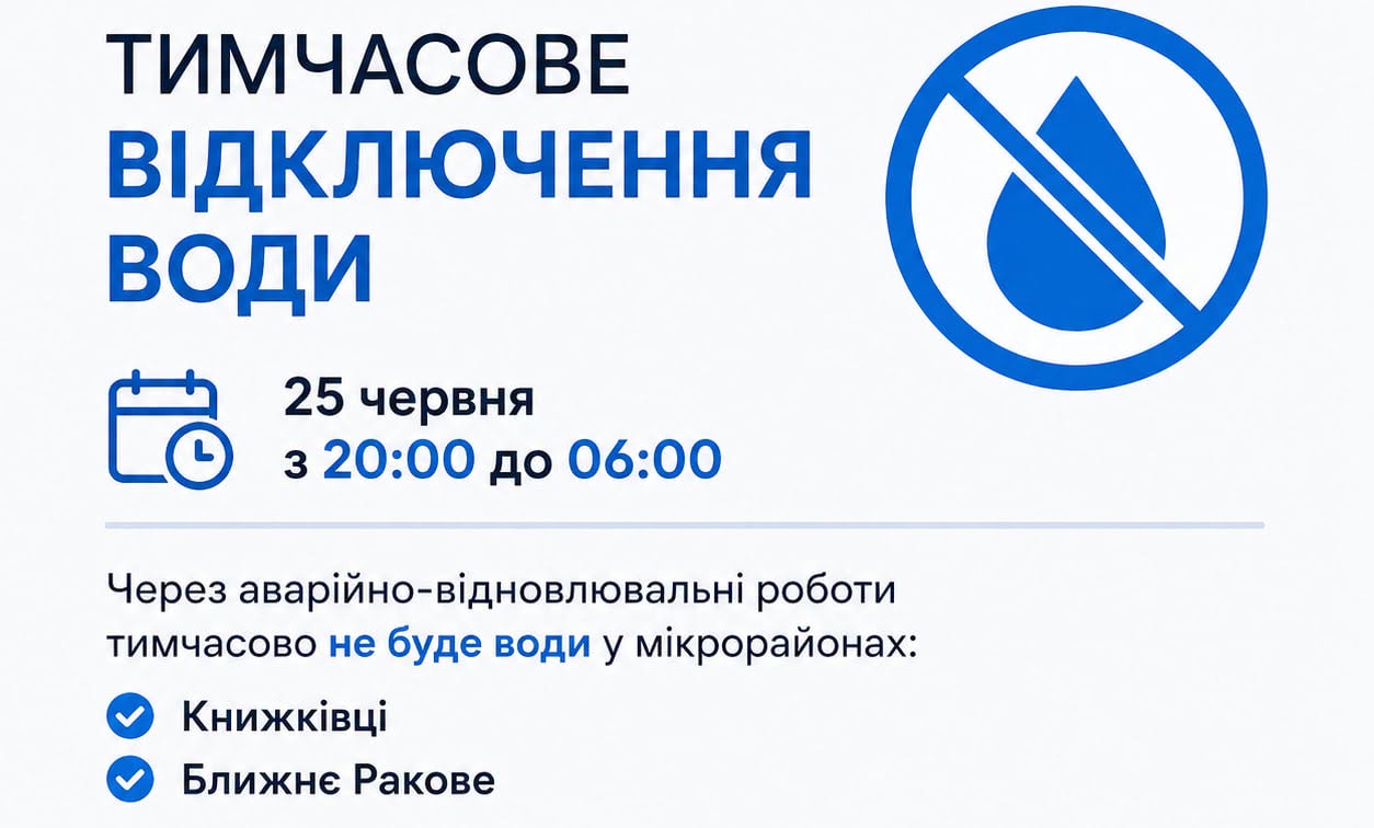 У двох мікрорайонах Хмельницького відключать воду
