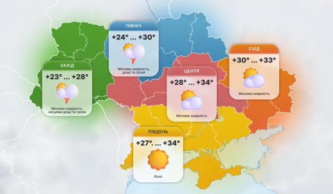 Новини Вінниці - фото з Замість спеки — зливи, град і шквали. Якою буде погода на Вінниччині найближчими днями