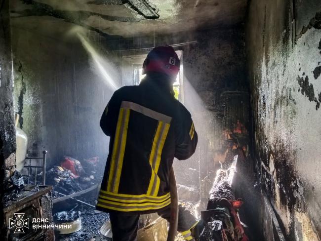 Новини Вінниці - фото з У Гніванській громаді під час пожежі загинув 59-річний господар будинку