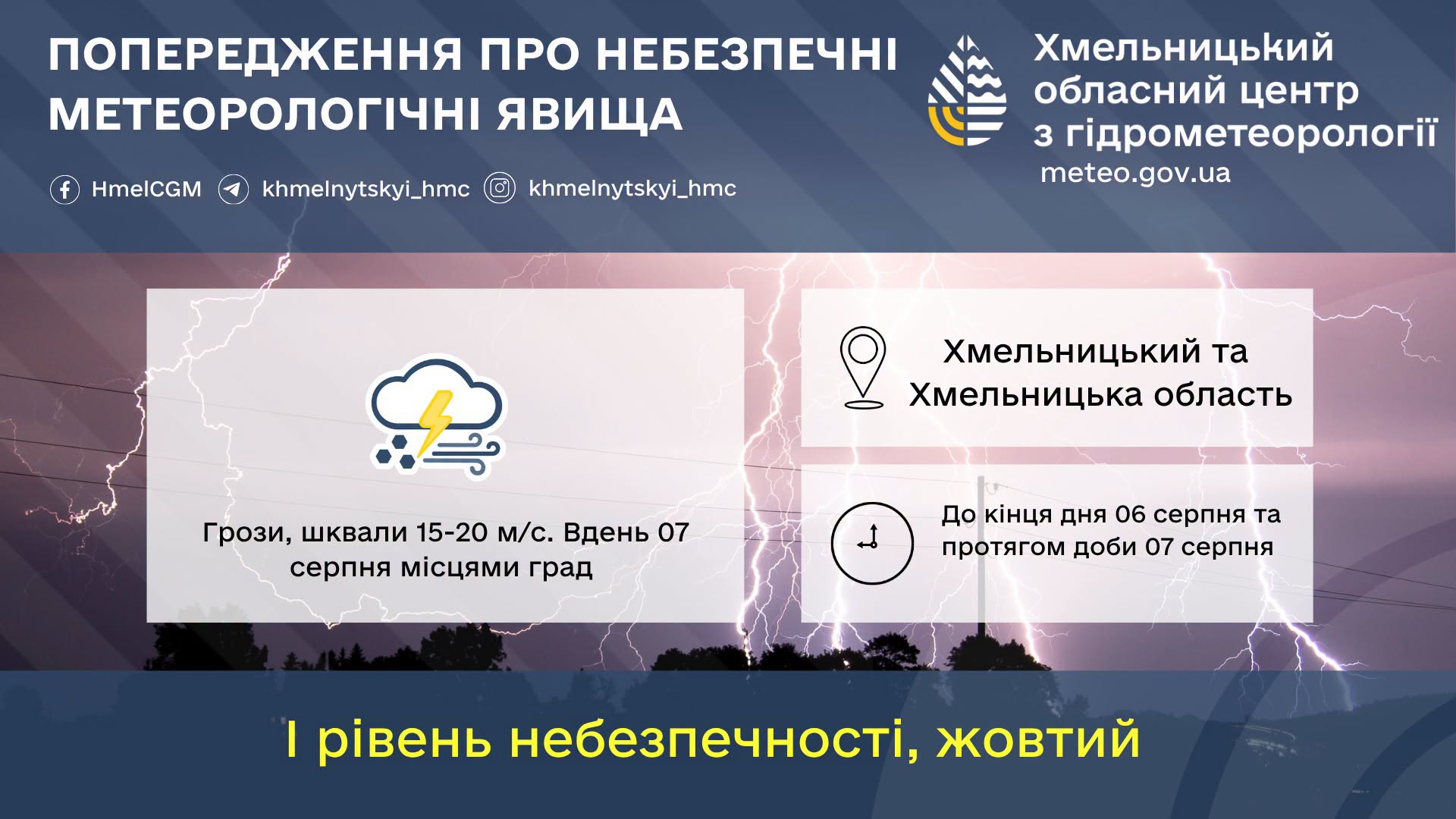 Новини Хмельницького - фото з Спеку змінять грози: на Хмельниччині оголосили штормове попередження
