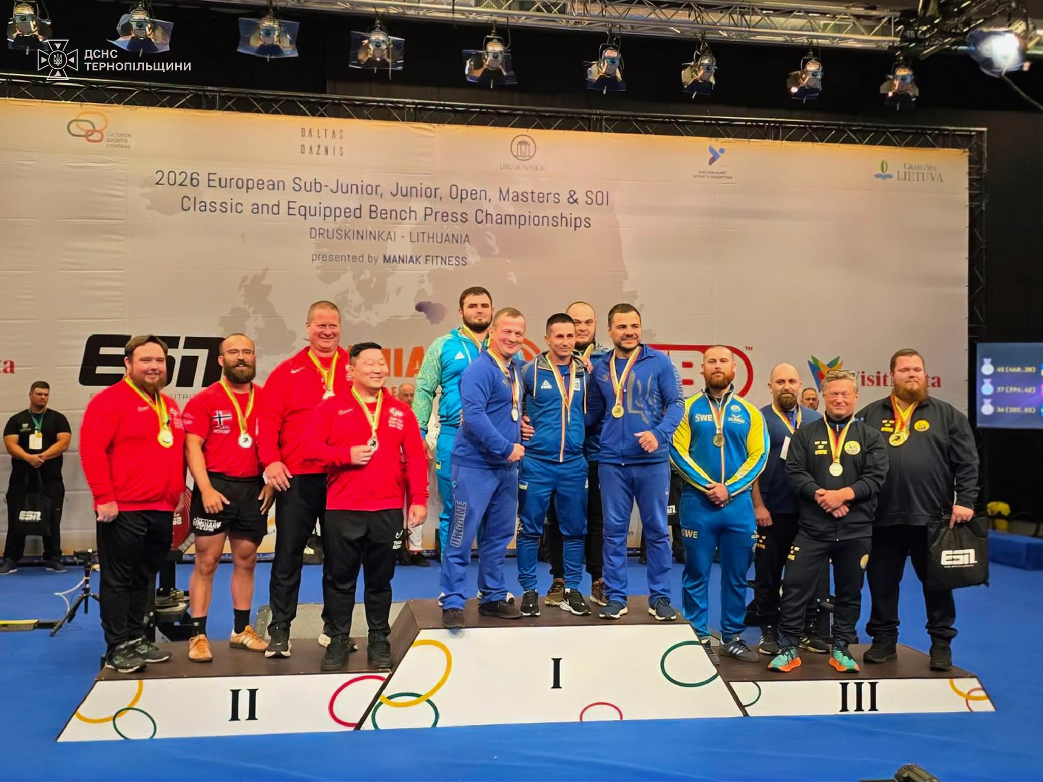 Новини Тернополя - фото з Рятувальник з Тернопільщини втретє отримав «срібло» на чемпіонаті Європи з пауерліфтингу
