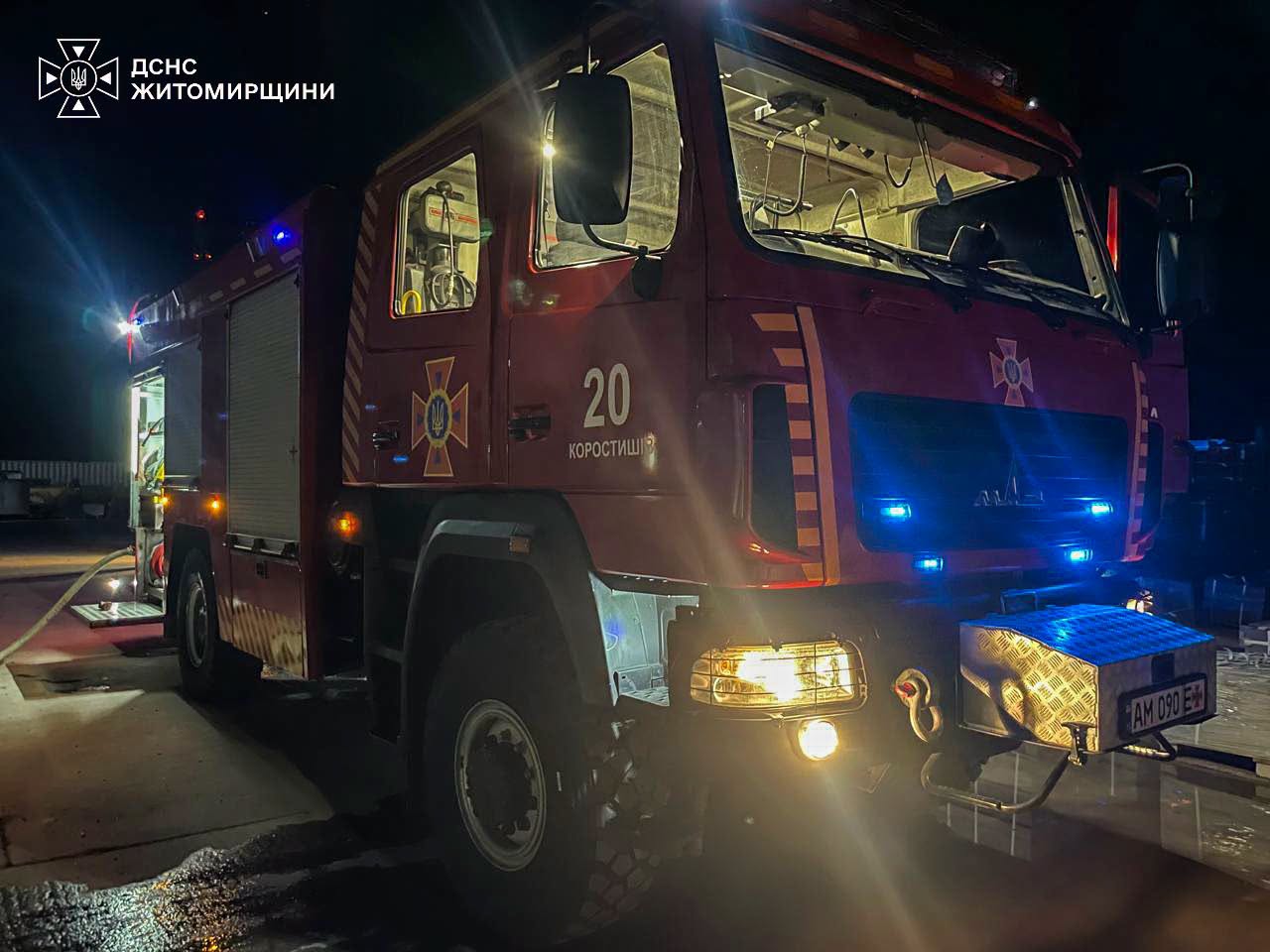 Новини Житомира - фото з У Коростишеві під час пожежі на підприємстві загинула людина, ще одна врятована
