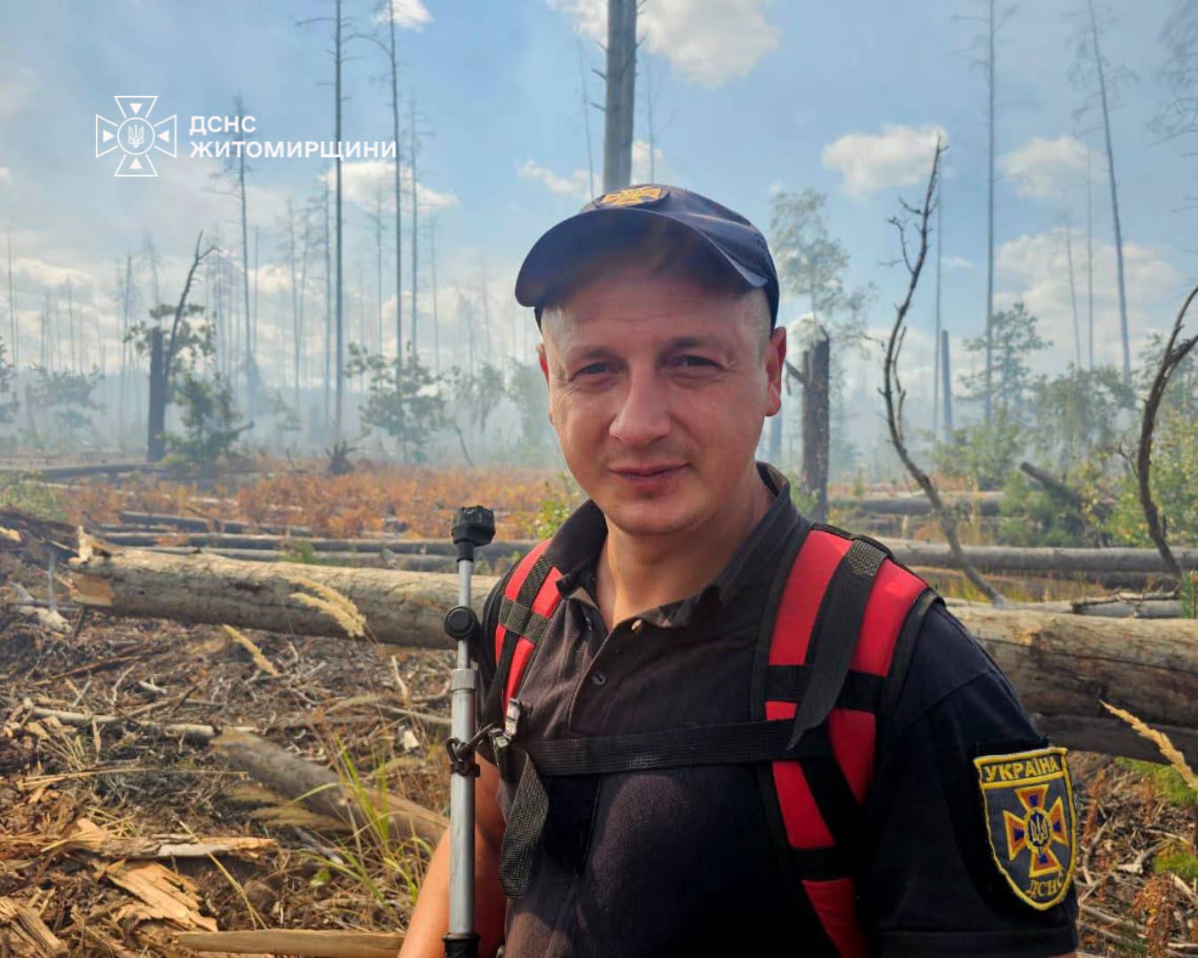Новини Житомира - фото з У Коростенському районі триває ліквідація лісової пожежі на території природного заповідника «Древлянський»